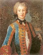 Louis de Silvestre Anna Orzelska in riding habit. painting